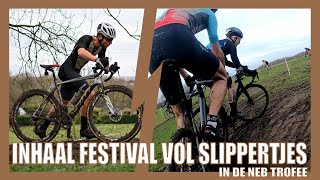 INHAAL FESTIVAL VOL SLIPPERTJES  NEB TROFEE 4  veldrijden cyclocross [upl. by Nosnibor]