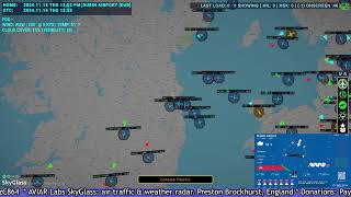 AVIAR Labs Skyglass aircraft amp weather radar EIDW GndTwrAppCentre  Dublin Ireland [upl. by Nycila959]