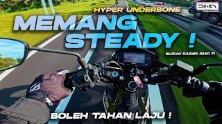 KAPCAI HYPERUNDERBONE PALING STEADY 🔥  Suzuki Raider R150 FI Satria Malaysia 4K [upl. by Angelle671]