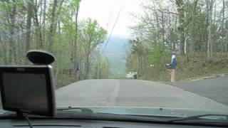 Drive down Webb Mountain from Smoky Vista Chalet in GatlinburgAVI [upl. by Arakat]