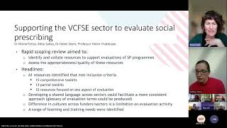 NASP role in social prescribing evidence and evaluation [upl. by Allebasi]