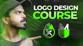 LOGO DESIGN Process Start to Finish in 30 Minutes  Graphic Design Tutorial in Hindi [upl. by Bakki]