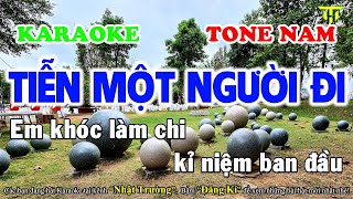 Karaoke Tiễn Một Người Đi Tone Nam  Nhạc Sống Mới Nhất  Nhật Trường TTG [upl. by Merrick]