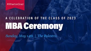 Livestream 2023 Wharton MBA Graduation [upl. by Artap96]