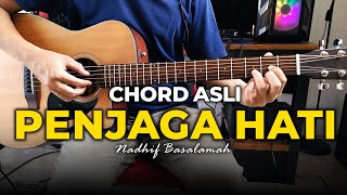 Penjaga Hati Chord Petikan  Nadhif Basalamah  Versi Asli  Lirik Karaoke [upl. by Janessa]