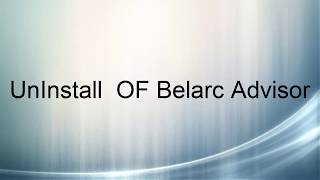 Complete Uninstall of Belarc Advisor in windows operating system [upl. by Zuliram]