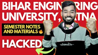 FREE NOTES AND MATARIALS FOR ALL BIHAR ENGINEERING UNIVERSITY 🔥 HACKED 🥺 [upl. by Asinla]