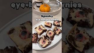 Save this for next year😭💀 spookybrownies eyeballbrownies halloweenrecipes [upl. by Suriaj]