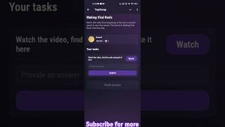 Making Viral Reels  TapSwap Code TapSwap Answer [upl. by Conlan]