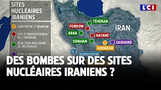 Des bombes sur des sites nucléaires iraniens [upl. by Poirer624]