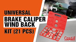 Universal Brake Caliper Wind Back Kit 21 pcs [upl. by Hersh]