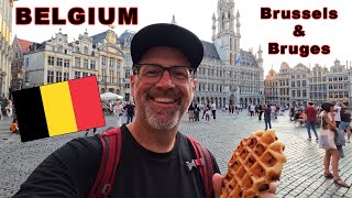 Backpacking Across Europe 2023  Part 8  Brussels amp Bruges Belgium [upl. by Aynekal]