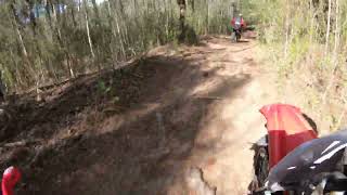 ENDURO GO PRO ON BOARD senderos villa gesell carilo Honda tornado viral enduro [upl. by Thagard]