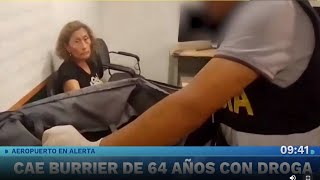 Aeropuerto Jorge Chávez Detienen a mujer que intentó llevar droga valorizada en más de 60 mil euros [upl. by Ynattir]