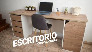 ESCRITORIO CON CAJONERA Desk with Drawers  PROYECTO MUEBLE [upl. by Bushweller]