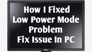 How to fix power saving mode problem in pc [upl. by Audie]