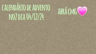 calendário de advento nº2 [upl. by Nerahs195]