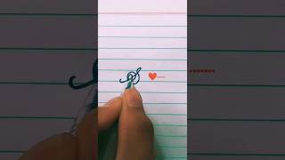 💕😍Amazing 8 second pushpa style🔥cursive letter S styleshortsstrending [upl. by Ezra]