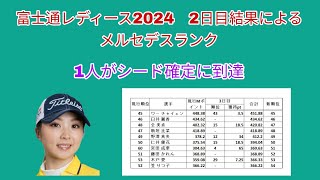 富士通レディース 20242日目結果によるメルセデスランク変動。 [upl. by Baalbeer768]