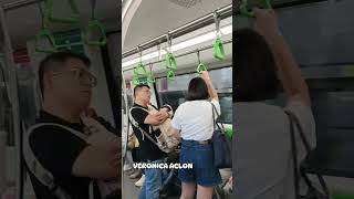 SINGAPORE MRT RIDE youtube viral [upl. by Yrdnal477]