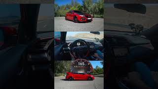 STOCK 320 HP Honda Civic TypeR  Exhaust Sound  100200 kmh Acceleration [upl. by Ayotak]