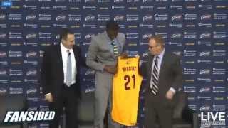 Cleveland Cavaliers introduce Andrew Wiggins as Mitchell [upl. by Greiner110]