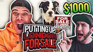 SELLING ALISSA VIOLET AND FAZE BANKS DOGS UP FOR SALE PRANK HE RAGES [upl. by Atisusej873]