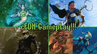 CEDH Gameplay Crying Is On The Stack Ft Tatyova vs Krrik vs RogThras vs Kinnan [upl. by Alatea57]