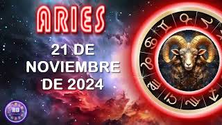 Horóscopo ARIES hoy 21 de noviembre de 2024 [upl. by Yaras]