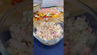 Quick and Easy Macaroni Salad Recipe 😍✨ recipe salad food [upl. by Lemuela]