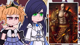 Valkyries React to Kratos  Record of Ragnarok  Tiktok  Gacha React [upl. by Meras]