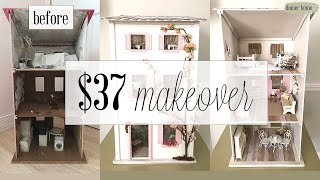 37 THRIFTED DOLLHOUSE MAKEOVER [upl. by Kakalina65]