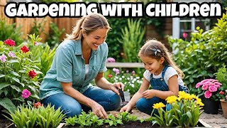 Learn Gardening with Kids  Fun Educational Activities  Kids love Planting Seeds in a Garden [upl. by Gilles]