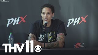 Brittney Griner speaks about Russian detainment [upl. by Emiolhs]