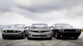 Camaro vs Mustang vs Challenger  Exhaust Note Comparison  Edmundscom [upl. by Ahsotan]