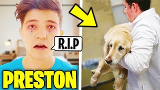 7 YouTubers Caught CRYING ON CAMERA Preston DanTDM amp PrestonPlayz [upl. by Tibold]