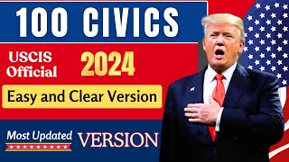 Citizenship Questions 2024  100 Civics Questions and Answers 2024  US Citizenship Interview 2025 [upl. by Vickey995]