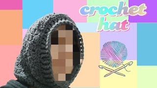 How To Crochet Hat Easy and Simple tutorialhoodie hat [upl. by Neroc]