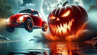 SCARY Car Hide and Seek with Pumpkin Drones in BeamNG Drive Mods [upl. by Raynah]