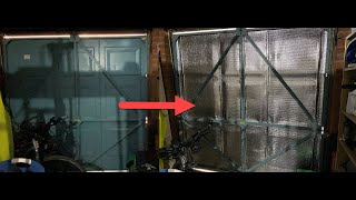 brr its cold Insulating the door in my UK garage gym [upl. by Ahtar]