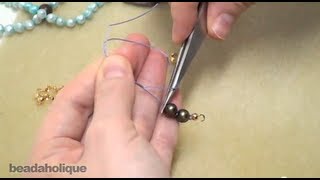 Pearl Knotting Using Tweezers [upl. by Adeehsar274]