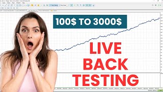 How to Check if an Auto Trading Robot is Profitable  Live Back Testing 100 Deposit  3000 Profit [upl. by Morell]