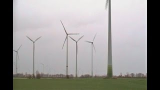 2014 Windpark Feldheim mit Enercon E 115 E82 E70 E66 E40 und HSWBWU drehen sich bei Sturm [upl. by Happ]