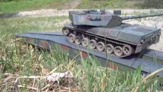 116 RC Model Panzer Tank Tamiya Leopard 1A4 mit Pershing DMD MFU [upl. by Amron916]