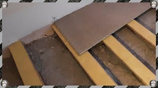 Floor repair  installation of joist  grooved chipboard flooring [upl. by Creamer]