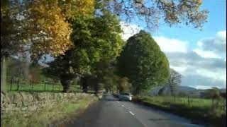 Autumn Road Trip Drive With Music Through Strathtay On History Visit To Highland Perthshire Scotland [upl. by Dougy]