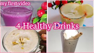 4 healthy drinks drinks recipes healthy drinks  refreshing fruit juice [upl. by Jarrid]