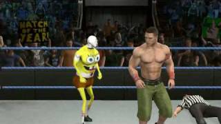 John Cena vs Spongebob Squarepants [upl. by Ennahteb661]