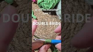 8TUTO CROCHET DROITIER  La Double Bride DBtr [upl. by Huntlee]