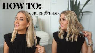 HOW TO CURL SHORTMEDIUM LENGTH HAIR [upl. by Dlarrej]